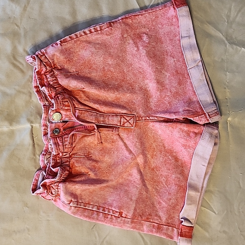 Jordache Girls Paperbag Waist Shorts Size 14